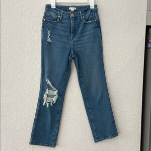 Good American distressed Denim Jeans. Size 6/28